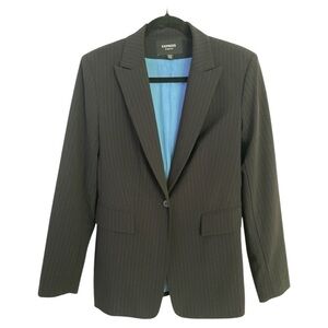 Express Stretch Pinstripe Blazer Size 5/6